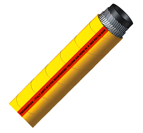 Reinforced Yellow Air Hose - 40 BAR